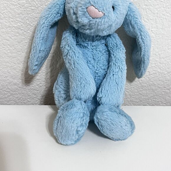 Jellycat Little Bashful Aqua Bunny Rabbit Plush Stuffed Animal Blue 8" - Picture 3 of 9